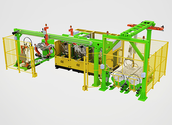 全自动包布机与联动线